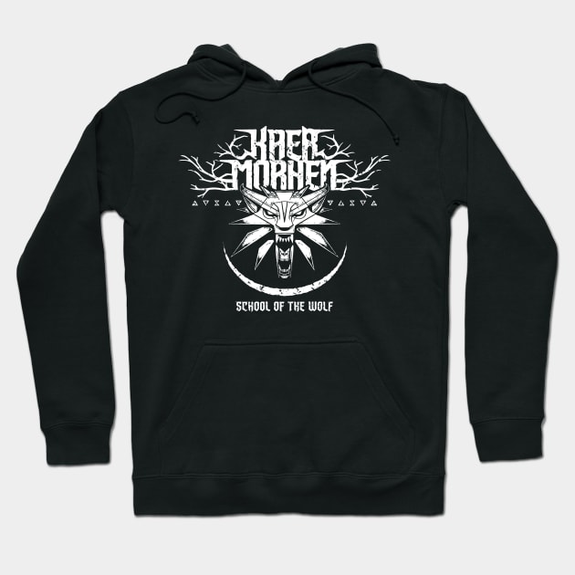 Kaer Morhen Death Metal Hoodie by Designwolf